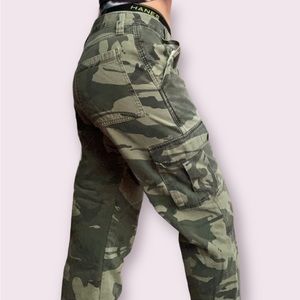 Wrangler Camouflage Fleece Lined Cargo Pants Relaxed Fit